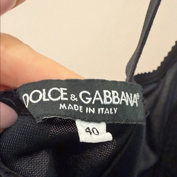 Dolce & Gabbana Black Lace Mini Dress